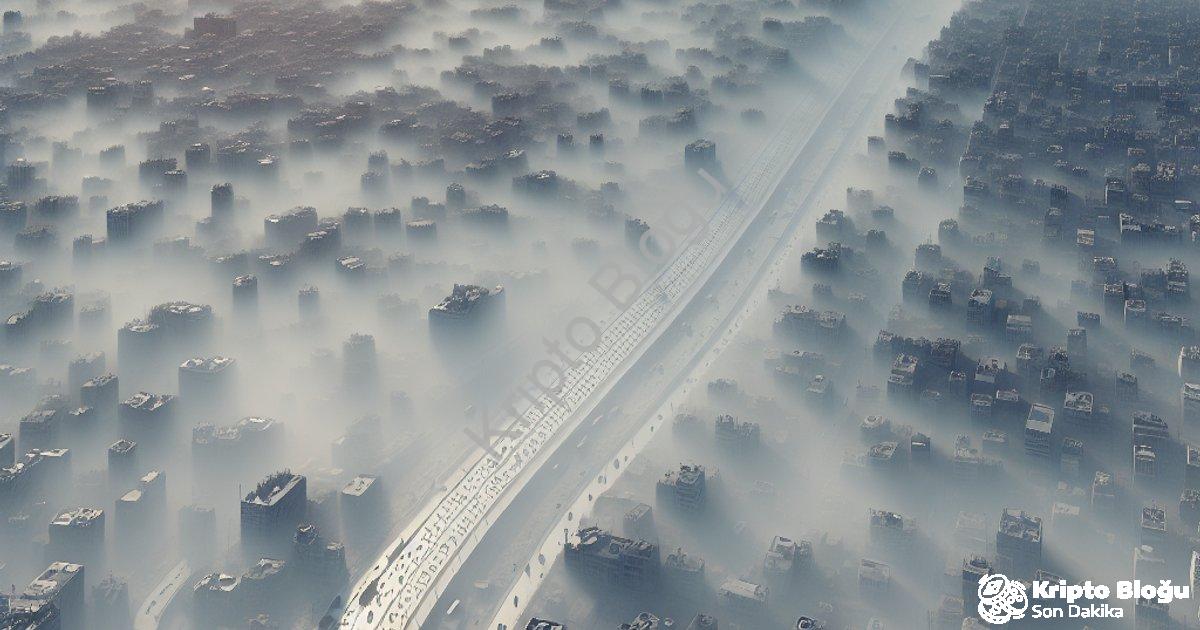 "Denizli'de Yoğun Sis Hayatı Felç Etti: Görüş Mesafesi Düştü" başlıklı haber için fotorealistik, pro