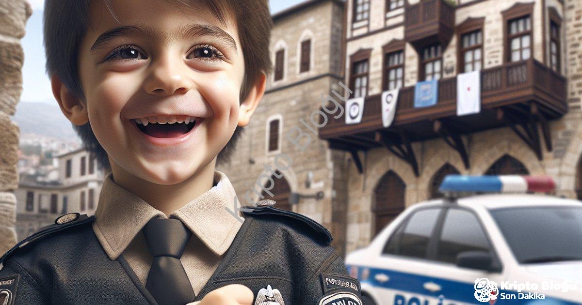 "Muğla'da Engel Tanımayan Hayal: Hamza Bir Günlük Polis Oldu" başlıklı haber için fotorealistik, pro