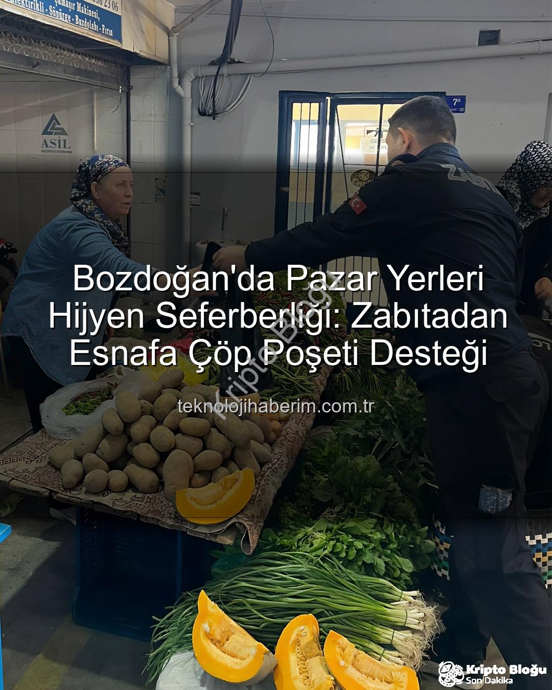 pazar yeri temizliği - Pazar Yerlerinde Hijyen Devrimi: Zabıta'dan Esnafa Çöp Poşeti Desteği ve Çevre Bilinci Vurgusu